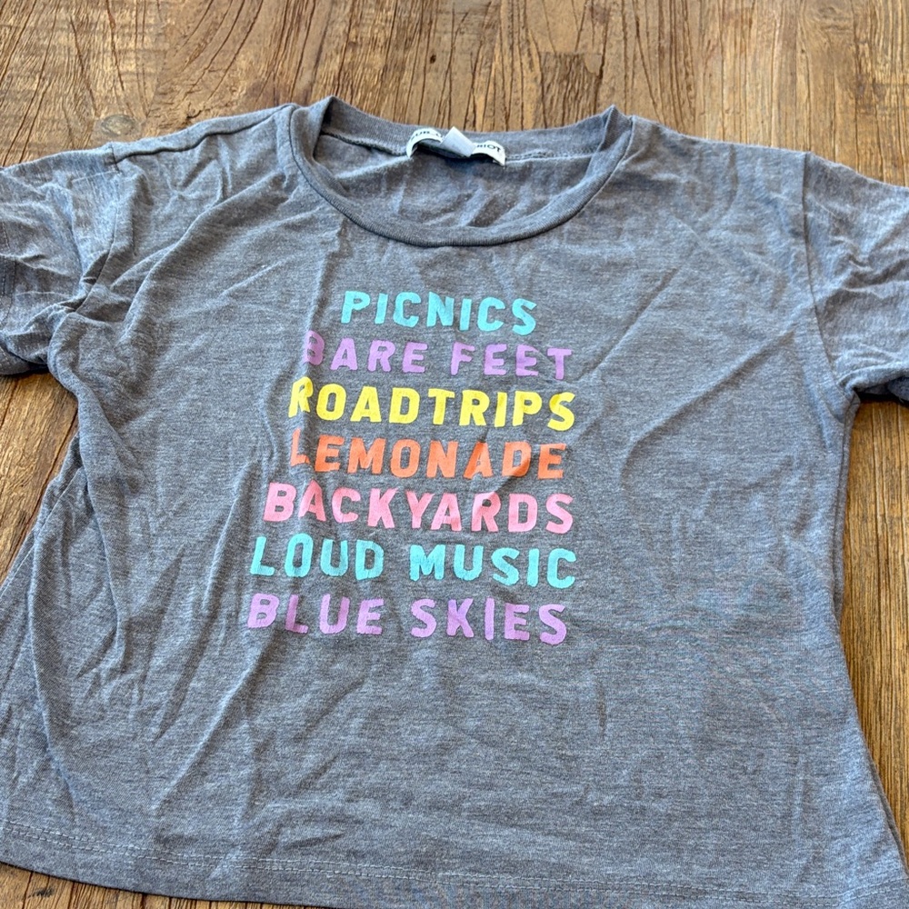 Sub_Urban Riot Gray Kids Tee with Colorful Text